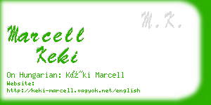 marcell keki business card